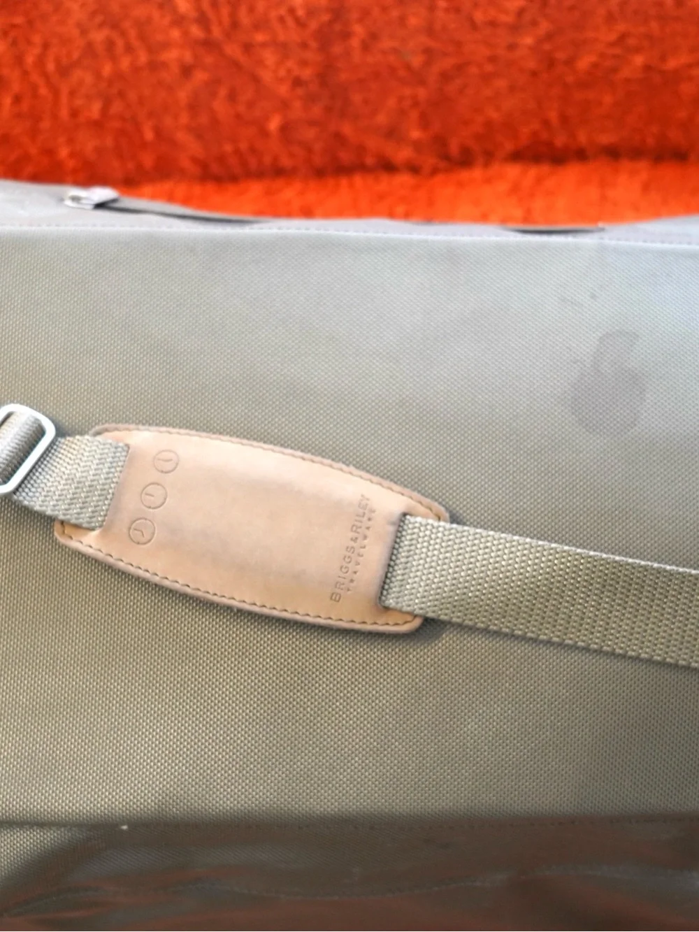 Briggs & Riley Carry On Weekender Duffel Bag Olive Green W/Strap